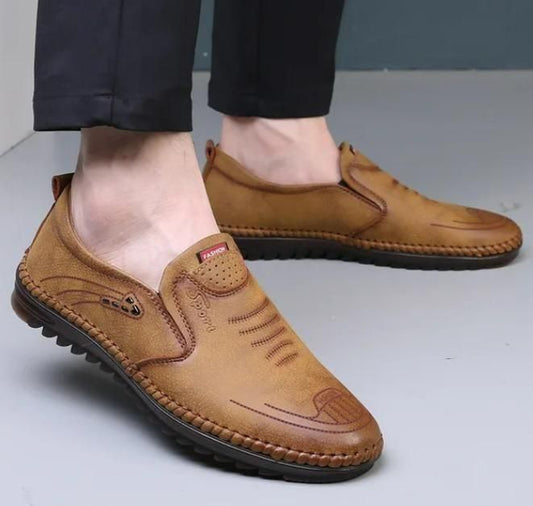 👞 Men's Fashion Leather Toad Shoes – Drive in Style, Walk in Confidence!